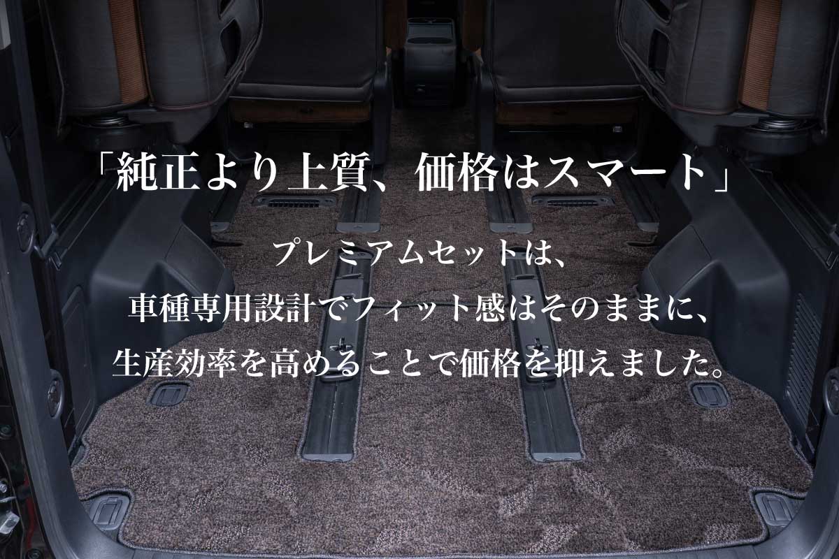 フロアマットプレミアムセット40アルファードセット内容