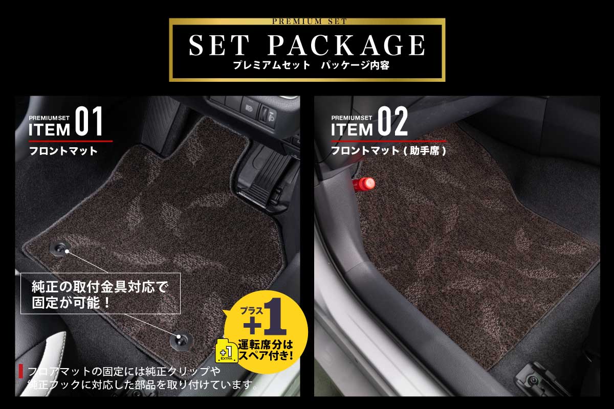 フロアマットプレミアムセットプリウスセット内容