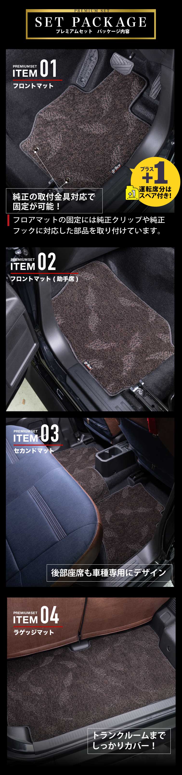フロアマットプレミアムセットジムニーノマドセット内容