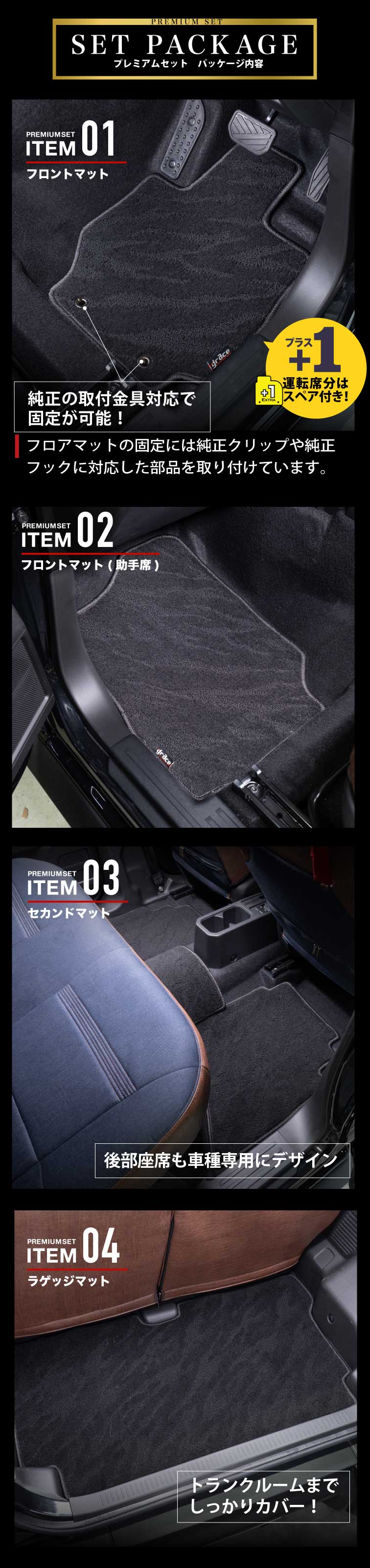 フロアマットプレミアムセットジムニーノマドセット内容