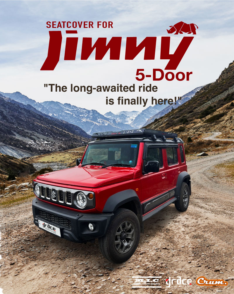 custom seat cover and interior items for jimny 5-door