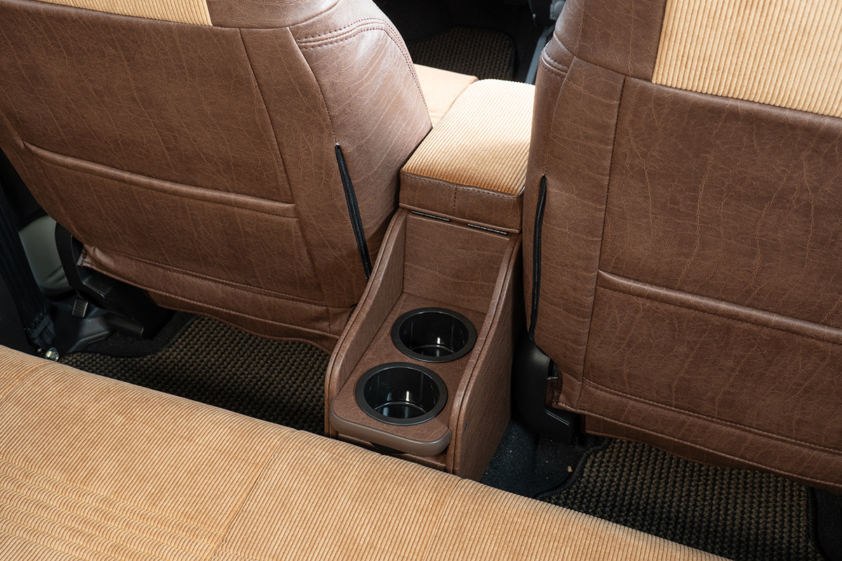 【ジムニーJB64/JB74/ノマド専用】センターコンソール Ver.2 アンティークコーデュロイ＜ドリンクホルダー付き＞