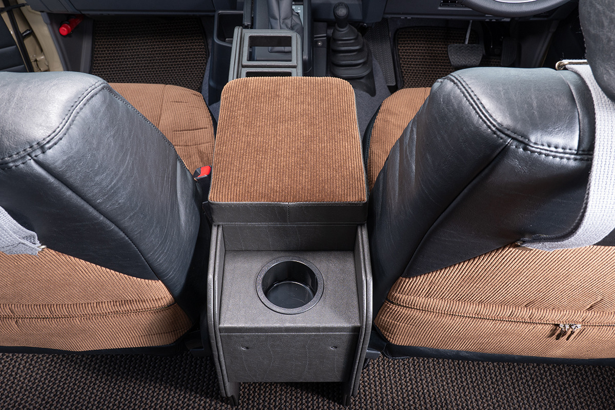 ランドクルーザー"70" 再再販モデル専用センターコンソール ver.2 ＜ドリンクホルダー付き＞アンティークコーデュロイ