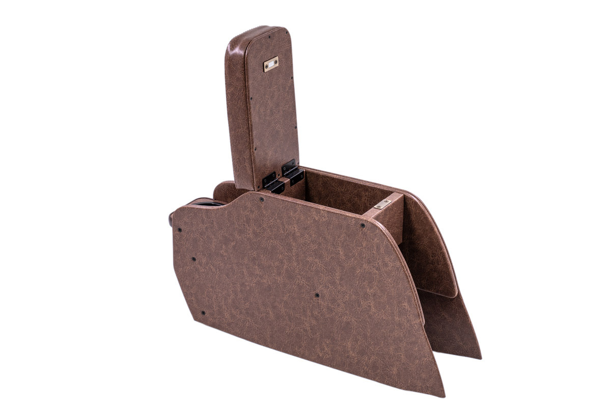 【ジムニーJB64/JB74/ノマド専用】センターコンソール Ver.2 クラシックグロッシー＜ドリンクホルダー付き＞　ブラウン単体イメージ