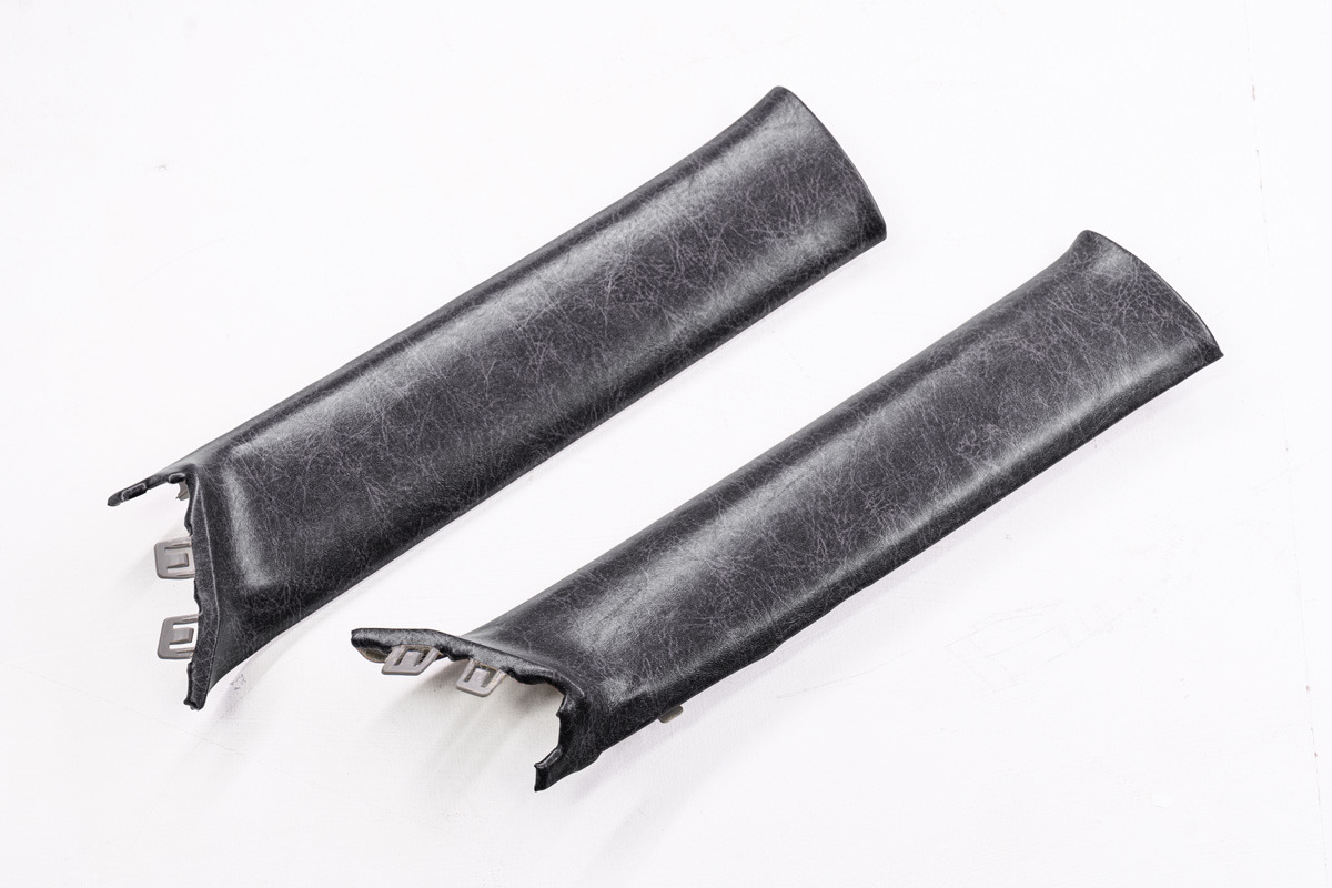 Aピラーパネル　張り替え済み交換タイプ　左右セット　 クラシックグロッシー　ブラック