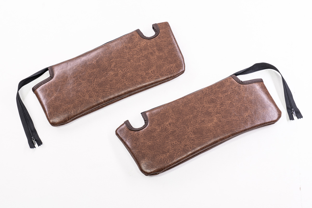 【ジムニーJB64/JB74専用】サンバイザーカバー クラシック　ブラウン