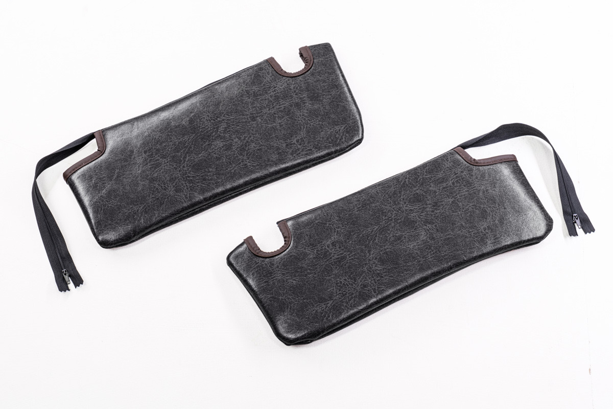 【ジムニーJB64/JB74専用】サンバイザーカバー クラシック　ブラック