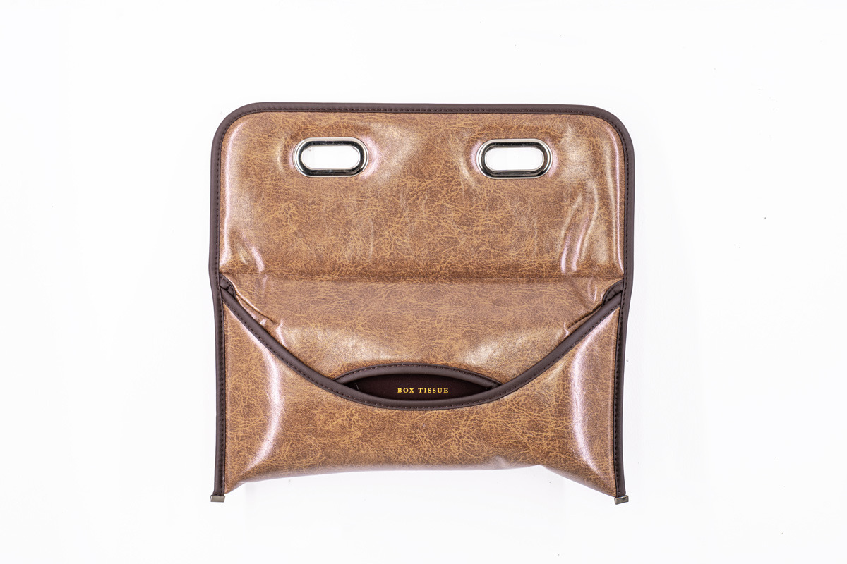 Headrest Tissue Case Classic GLOSSY Latte