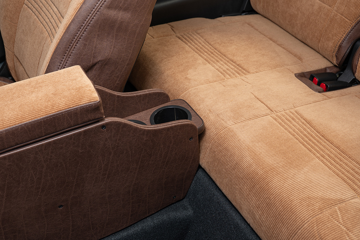 【ジムニーJB64/JB74/ノマド専用】センターコンソール Ver.2 アンティークコーデュロイ＜ドリンクホルダー付き＞