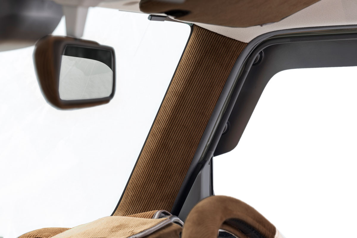 A-Pillar Trim Panel Corduroy for Jimny