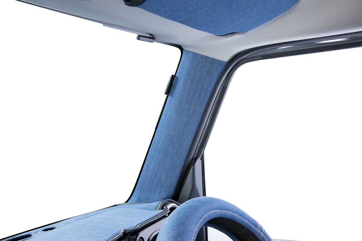 A-Pillar Trim Panel anTiQue DENIM for Jimny