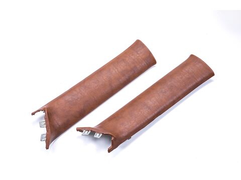 Aピラーパネル　張り替え済み交換タイプ　左右セット　 クラシック　ブラウン