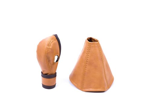 【ジムニーJB64/JB74専用】ブーツカバーセット（AT車専用）　 クラシック　キャメル