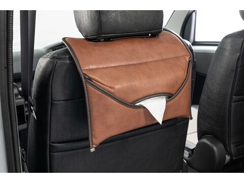 ヘッドレスト・ティッシュケース  クラシック　ブラウン