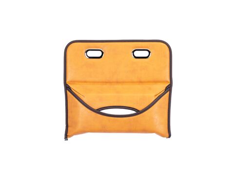 ヘッドレスト・ティッシュケース  クラシック　キャメル