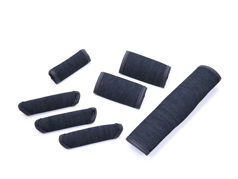 【ジムニーJB64/JB74専用】グリップカバー　 アンティーク 　デニムデザインインディゴ 7点セット