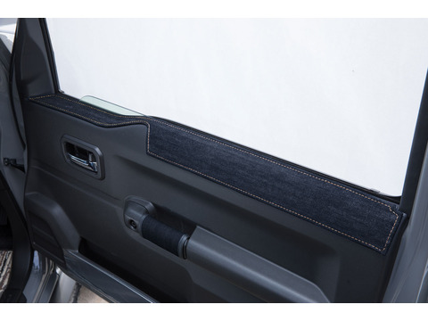 【ジムニーJB64/JB74専用】アクセントライン　フロントドア左右セット　 アンティーク　デニムデザイン インディゴ