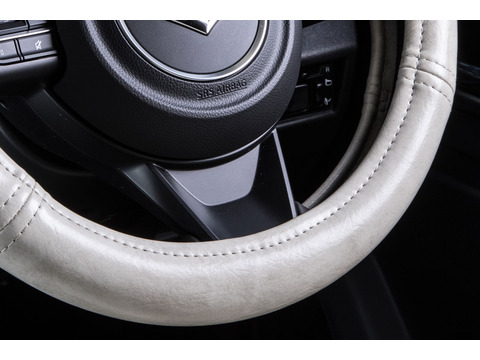 ハンドルカバー　 アンティーク　ホワイトスモーク  スズキジムニー装着