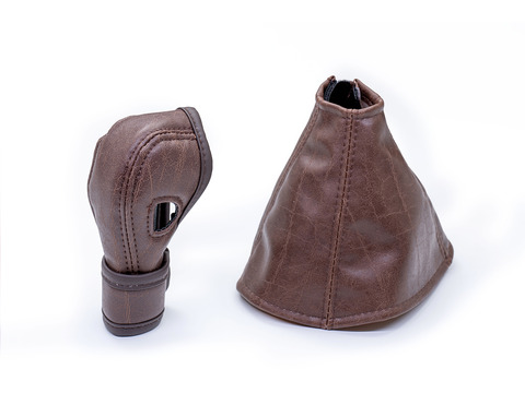 シフトブーツカバー　アンティーク　ヴィンテージブラウン