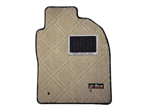 カーフロアマット W-DIA ダブルダイヤ ベージュ