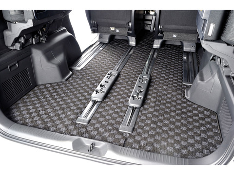 フロアマット WAVE CHECK　ブラック