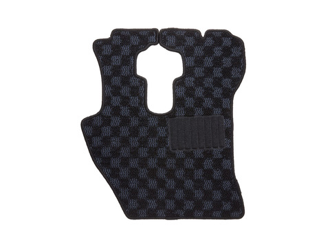 フロアマット WAVE CHECK　ブラック