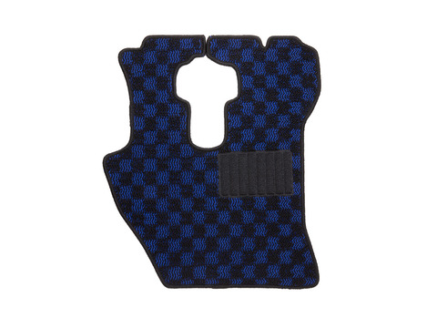 フロアマット WAVE CHECK　ブルー