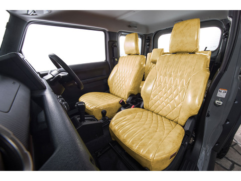 シートカバー  アンティークデザインD　クリームイエロー