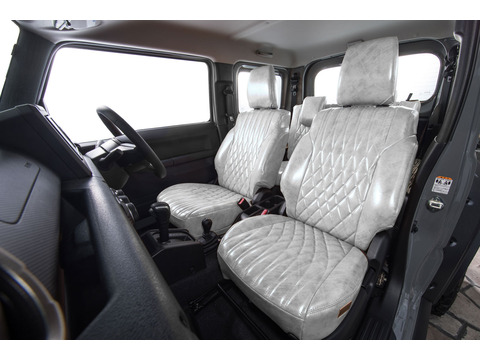 シートカバー  アンティークデザインD　ホワイトスモーク