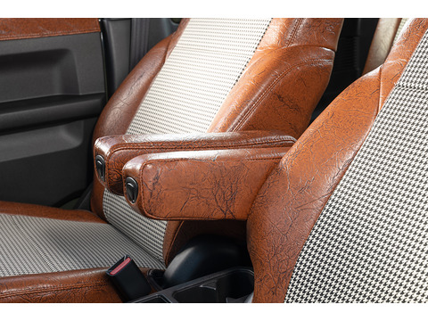 シートカバー  アンティーク千鳥　アームレスト装着ブラウン