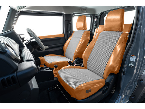 シートカバー  アンティーク千鳥　キャメル