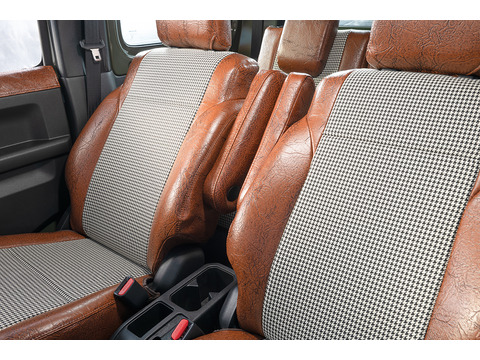 シートカバー  アンティーク千鳥　アームレスト装着ブラウン