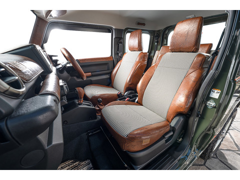 シートカバー  アンティーク千鳥　　ブラウン