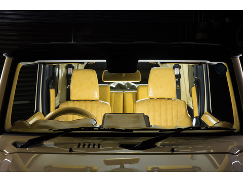 ジムニーシエラJB74　シートカバー  アンティークデザインS装着イメージクリームイエロー