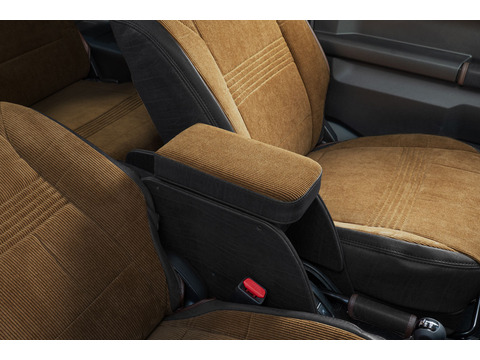 【ジムニーJB64/JB74/ノマド専用】センターコンソール Ver.2 アンティークカントリー＜ドリンクホルダー付き＞ コーデュロイブラウン×クラシックブラック