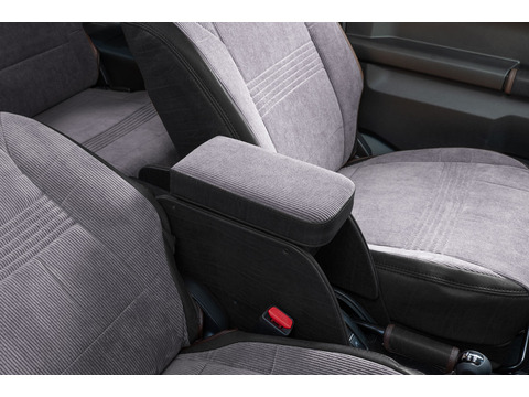 【ジムニーJB64/JB74/ノマド専用】センターコンソール Ver.2 アンティークカントリー＜ドリンクホルダー付き＞ コーデュロイグレー×クラシックブラック