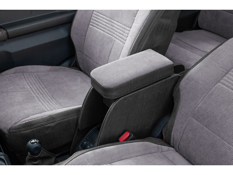 【ジムニーJB64/JB74/ノマド専用】センターコンソール Ver.2 アンティークコーデュロイ＜ドリンクホルダー付き＞ コーデュロイグレー×ヴィンテージブラック