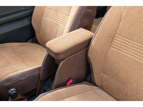 【ジムニーJB64/JB74/ノマド専用】センターコンソール Ver.2 アンティークコーデュロイ＜ドリンクホルダー付き＞ コーデュロイキャメル×ヴィンテージブラウン