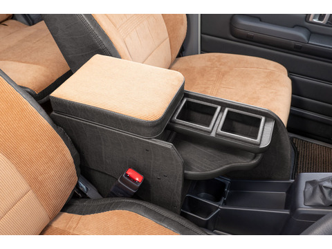 ランドクルーザー"70" 再再販モデル専用センターコンソール アンティークコーデュロイ　ブラック×キャメル