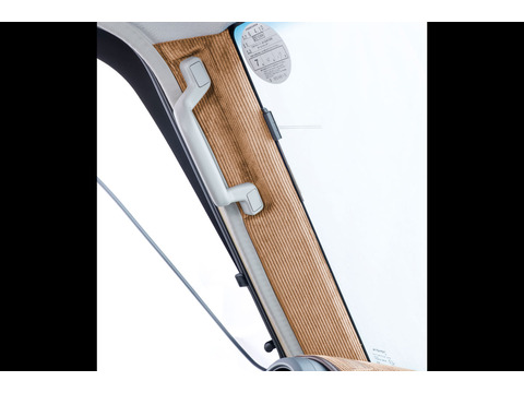 Aピラーパネル　張り替え済み交換タイプ コーデュロイキャメル 助手席側