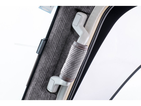 ランドクルーザー70再再販モデルグリップカバーコーデュロイグレーAピラー運転席側