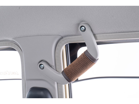 ランドクルーザー70再再販モデルグリップカバーコーデュロイブラウンBピラー運転席側