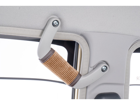 ランドクルーザー70再再販モデルグリップカバーコーデュロイキャメルBピラー助手席側