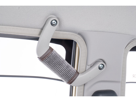 ランドクルーザー70再再販モデルグリップカバーコーデュロイグレーBピラー助手席側