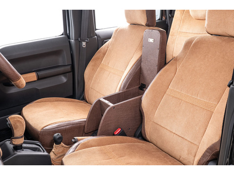 【ジムニーノマド専用】センターコンソール Ver.3アンティークコーデュロイ 装着イメージ