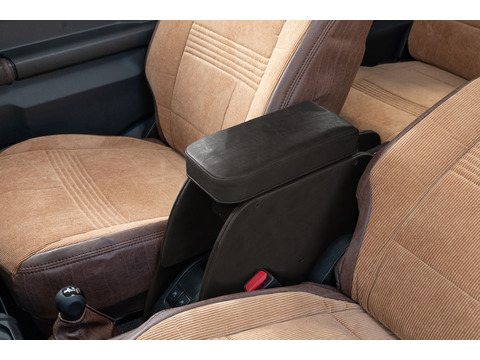 【ジムニーJB64/JB74/ノマド専用】センターコンソール Ver.2 クラシック＜ドリンクホルダー付き＞ クラシックブラック　装着イメージ