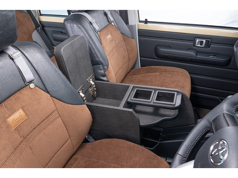 ランドクルーザー"70" 再再販モデル専用センターコンソール ver.2 ＜ドリンクホルダー付き＞アンティークコーデュロイ