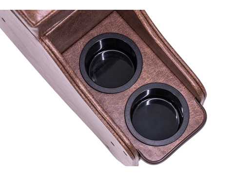 【ジムニーJB64/JB74/ノマド専用】センターコンソール Ver.2 クラシックグロッシー＜ドリンクホルダー付き＞　ブラウン単体イメージ