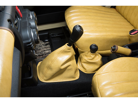 シフトブーツカバー　アンティーク　デニムデザイン