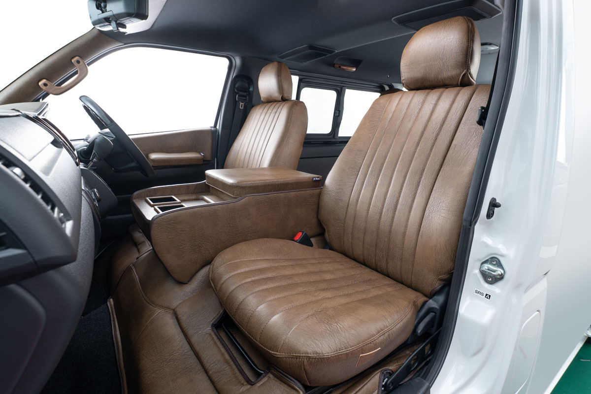 200ハイエース シートカバーアンティークデザインS | 車のシートカバー 